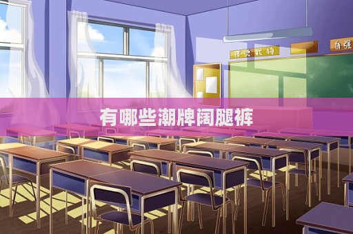 有哪些潮牌闊腿褲  第1張