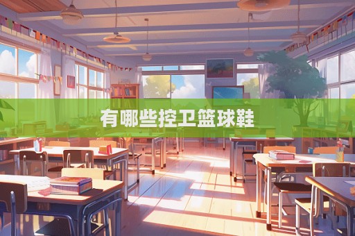 有哪些控衛籃球鞋  第1張