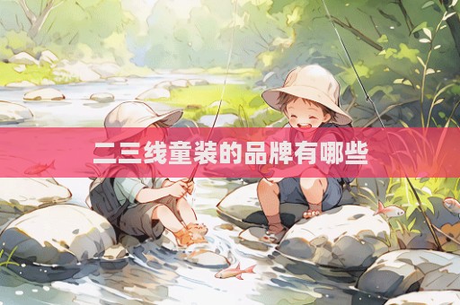 二三線童裝的品牌有哪些