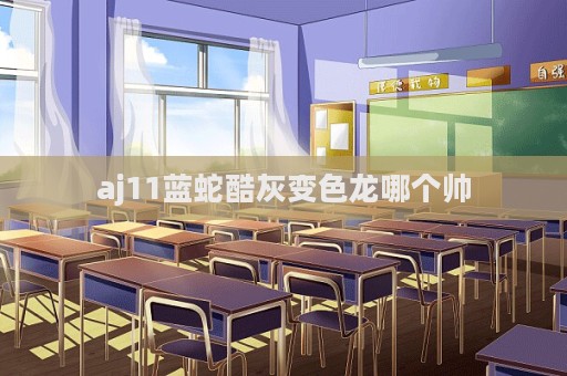 aj11藍蛇酷灰變色龍哪個帥