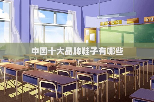 中國十大品牌鞋子有哪些