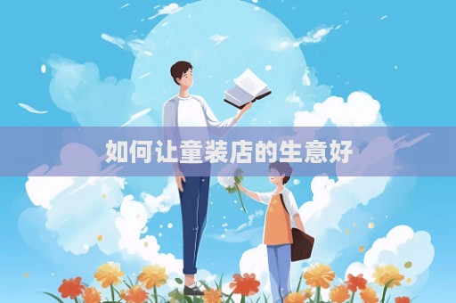 如何讓童裝店的生意好