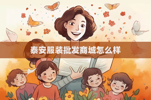 泰安服裝批發商城怎么樣
