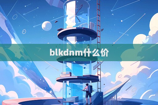blkdnm什么價  第1張