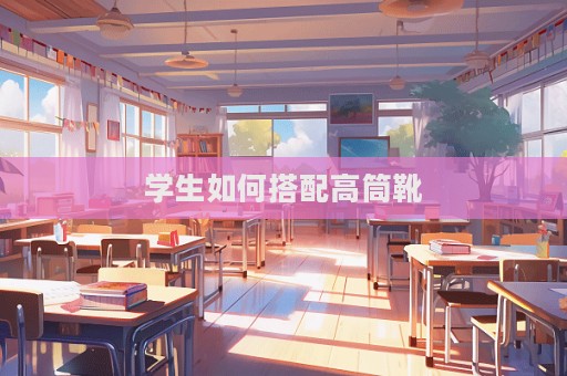 學生如何搭配高筒靴