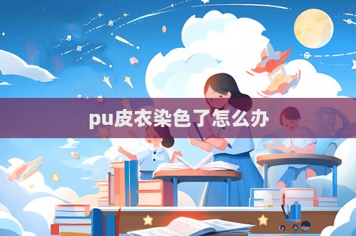 pu皮衣染色了怎么辦  第1張