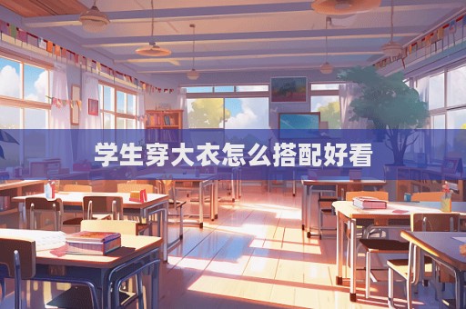 學生穿大衣怎么搭配好看