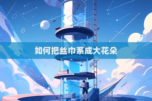 如何把絲巾系成大花朵
