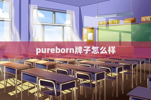 pureborn牌子怎么樣