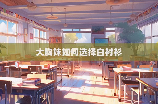 大胸妹如何選擇白襯衫  第1張