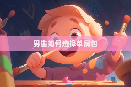 男生如何選擇單肩包  第1張