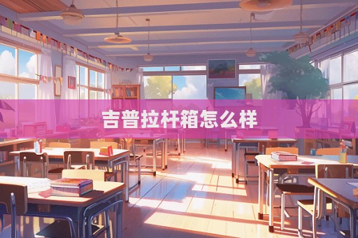 吉普拉桿箱怎么樣  第1張