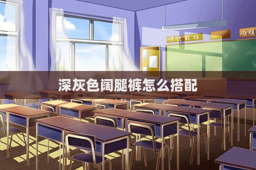 深灰色闊腿褲怎么搭配