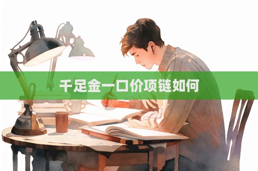 千足金一口價項鏈如何