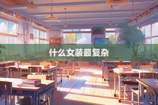 什么女裝最復(fù)雜  第1張
