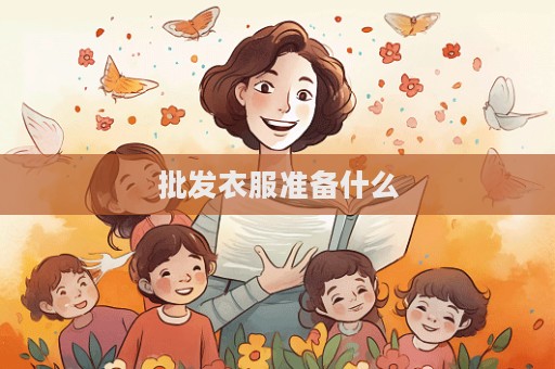 批發衣服準備什么
