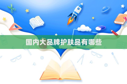 國內(nèi)大品牌護(hù)膚品有哪些  第1張