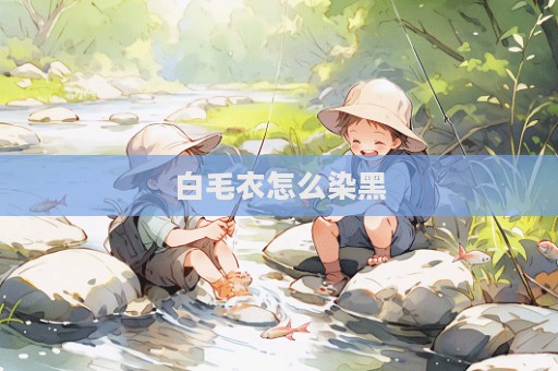 白毛衣怎么染黑