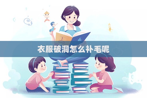 衣服破洞怎么補毛呢