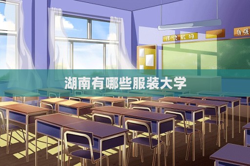 湖南有哪些服裝大學