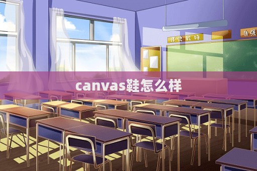 canvas鞋怎么樣