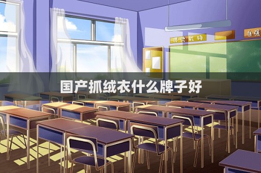 國(guó)產(chǎn)抓絨衣什么牌子好