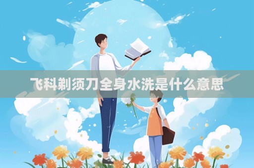 飛科剃須刀全身水洗是什么意思