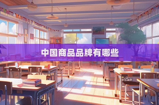 中國(guó)商品品牌有哪些
