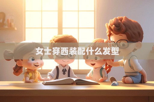 女士穿西裝配什么發型  第1張