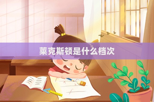 萊克斯頓是什么檔次  第1張