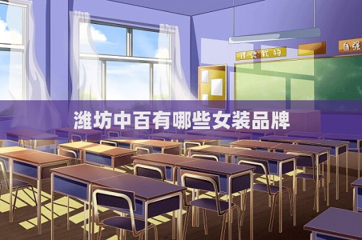 濰坊中百有哪些女裝品牌  第1張